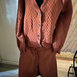 Size M Diamond Girl Chocolate Jogger